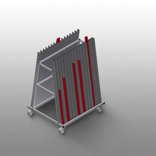 OS 30 Vozík Na Zasklívací Lišty