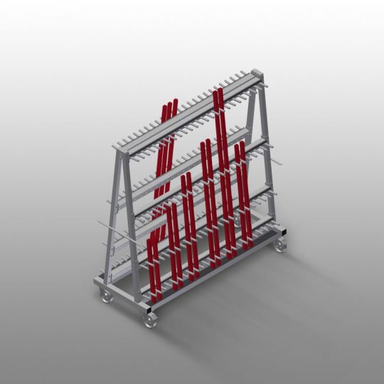 OS 48 Vozík Na Zasklívací Lišty